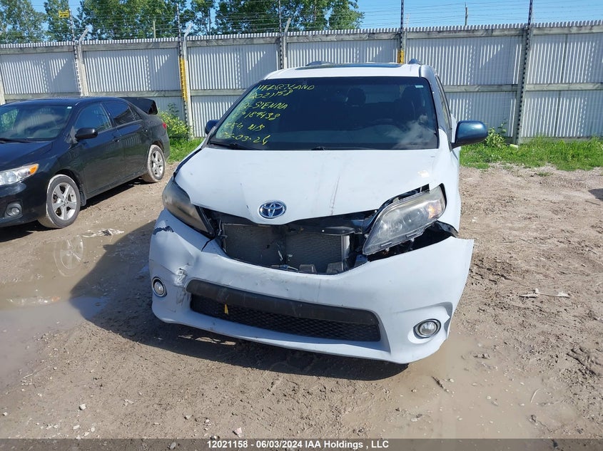2012 Toyota Sienna Sport VIN: 5TDXK3DC7CS189438 Lot: 12021158
