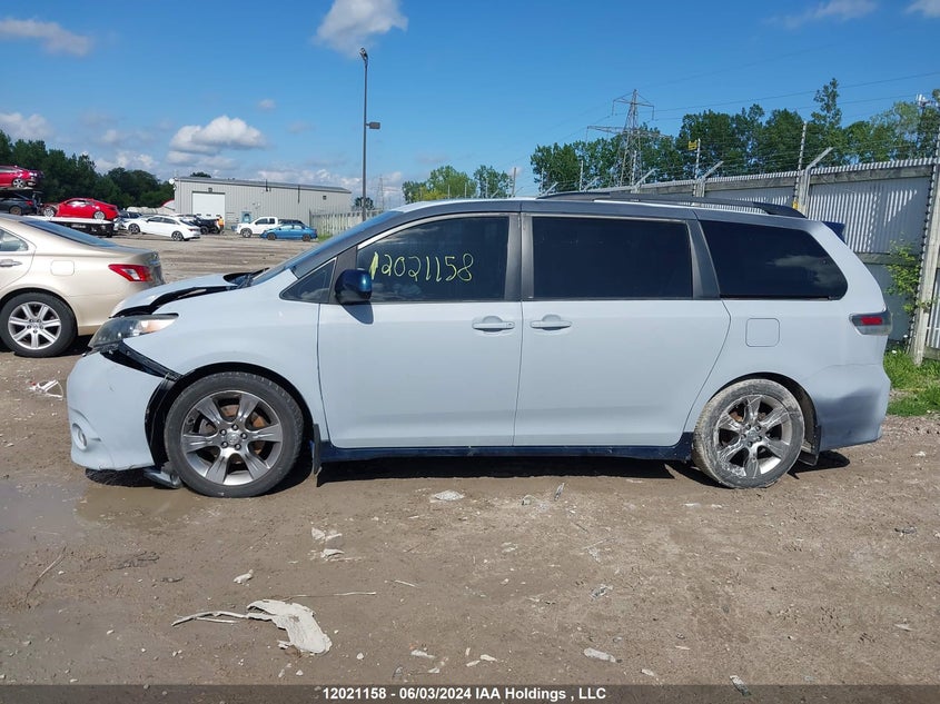 2012 Toyota Sienna Sport VIN: 5TDXK3DC7CS189438 Lot: 12021158