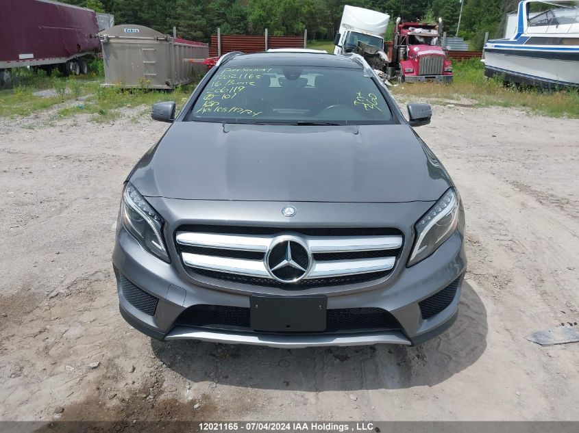 2016 Mercedes-Benz Gla 250 VIN: WDCTG4GB4GJ206119 Lot: 12021165