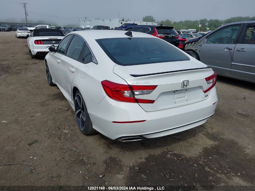 2021 Honda Accord Se VIN: 1HGCV1F26MA801627 Lot: 12021168