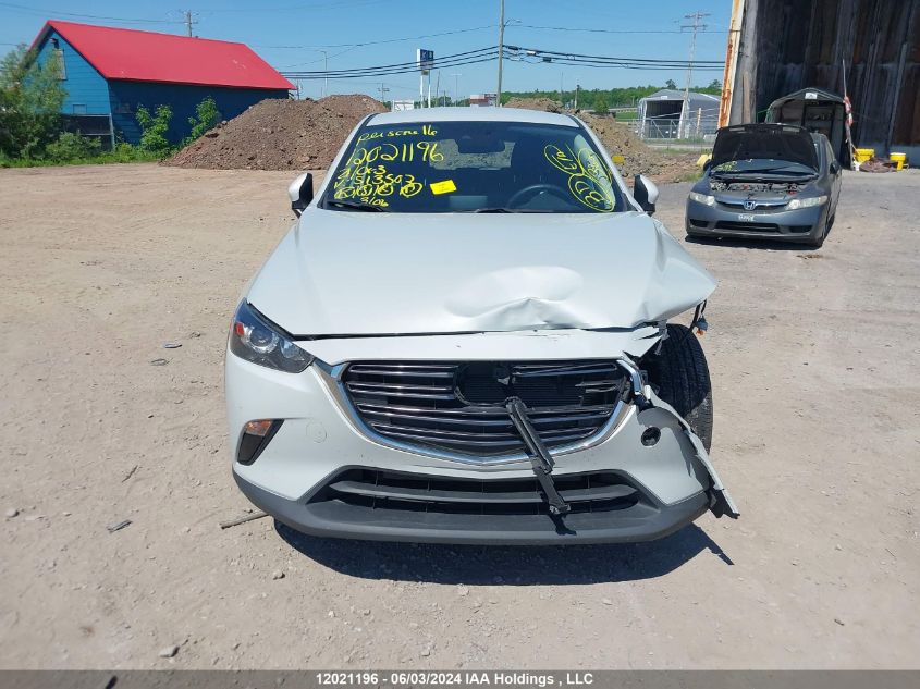 2021 Mazda Cx-3 Touring VIN: JM1DKFC72M1513502 Lot: 12021196