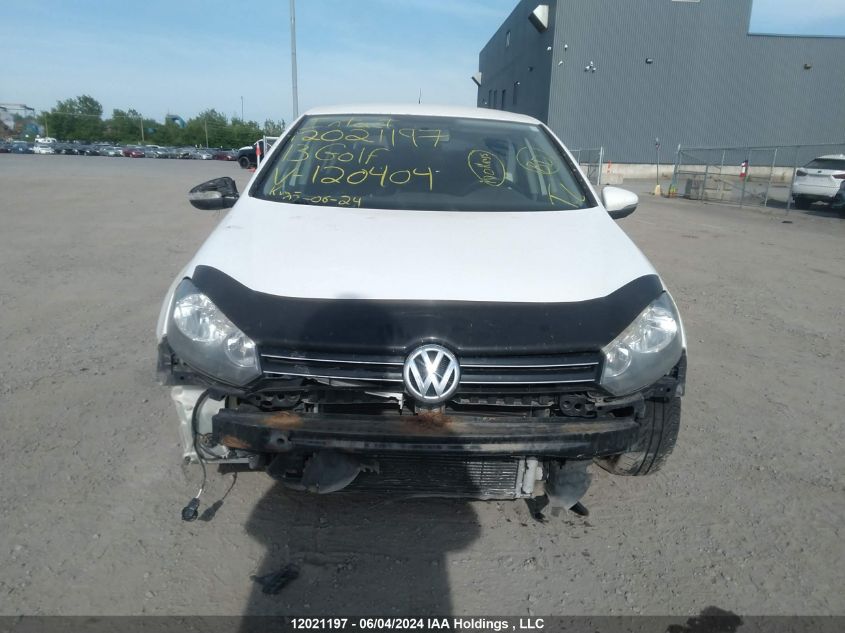 2013 Volkswagen Golf VIN: WVWDM7AJ7DW120404 Lot: 12021197