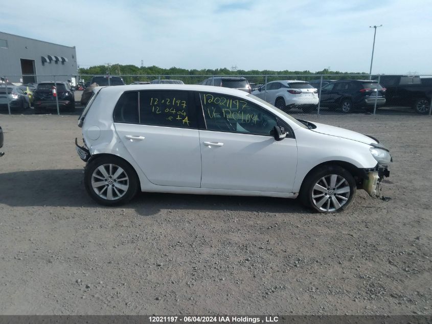 2013 Volkswagen Golf VIN: WVWDM7AJ7DW120404 Lot: 12021197