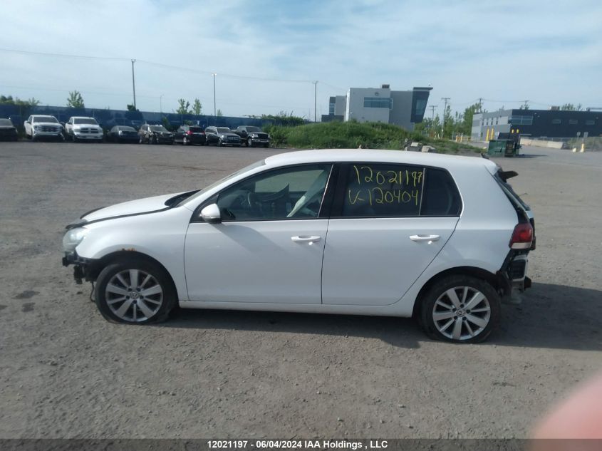 2013 Volkswagen Golf VIN: WVWDM7AJ7DW120404 Lot: 12021197