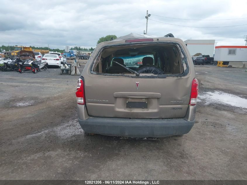 2006 Pontiac Montana Sv6 VIN: 1GMDV03L86D111045 Lot: 12021205