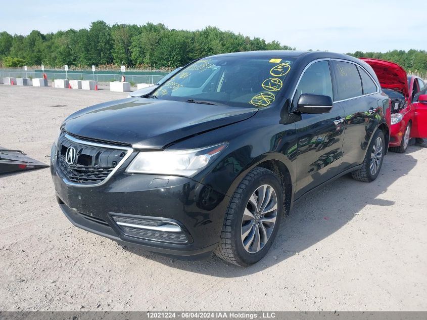 2016 Acura Mdx VIN: 5FRYD4H41GB503505 Lot: 12021224