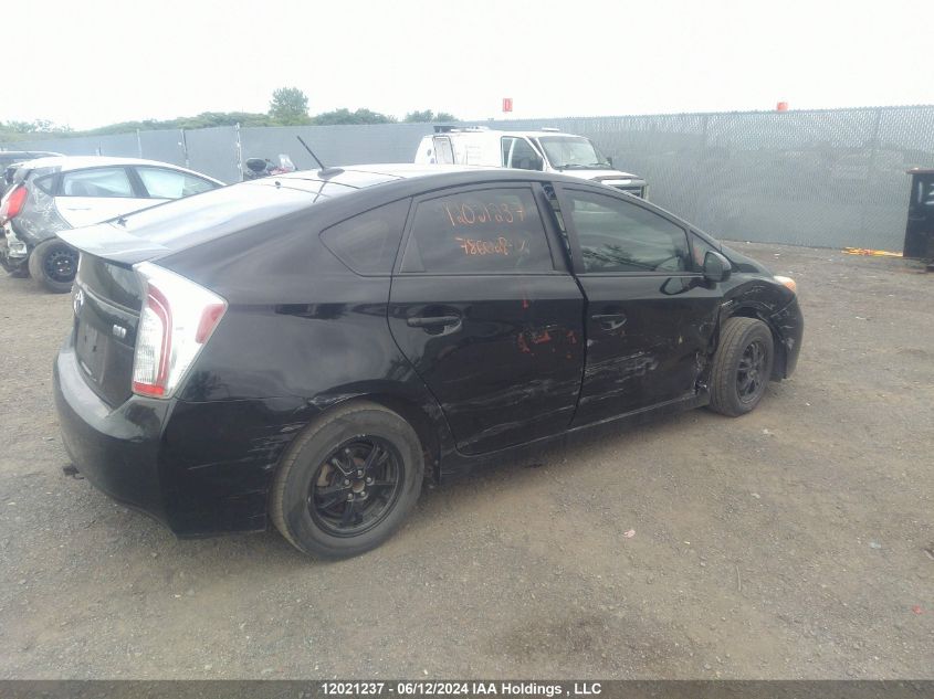 2014 Toyota Prius VIN: JTDKN3DU1E1786028 Lot: 12021237