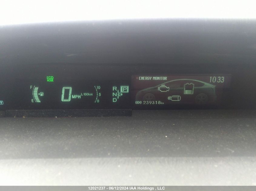 2014 Toyota Prius VIN: JTDKN3DU1E1786028 Lot: 12021237