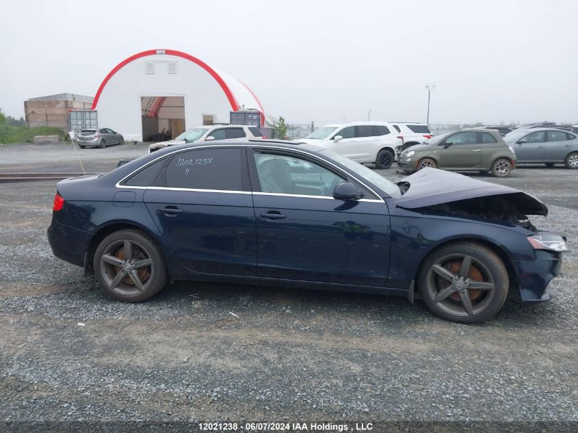 2011 Audi A4 VIN: WAUFFCFL7BN041854 Lot: 12021238