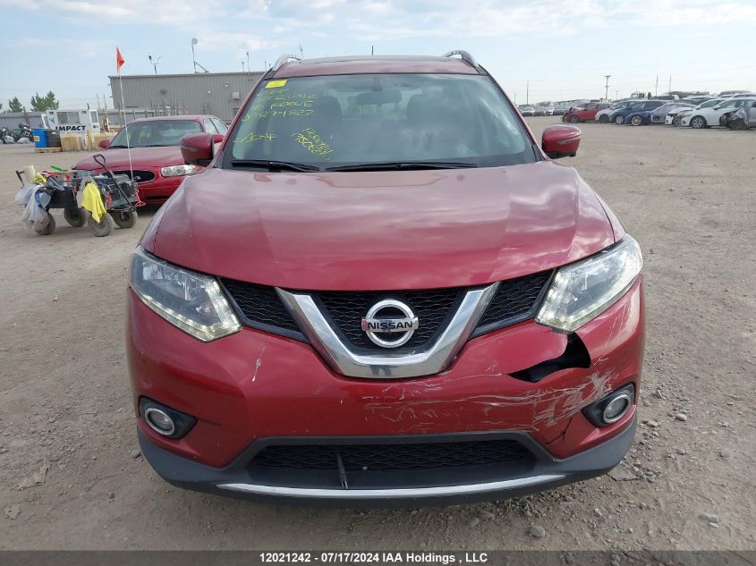 2016 Nissan Rogue VIN: 5N1AT2MV2GC874822 Lot: 12021242