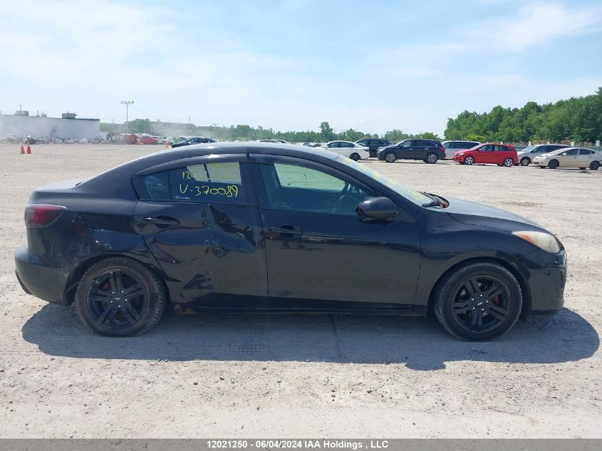2011 Mazda Mazda3 VIN: JM1BL1UF2B1370089 Lot: 12021250