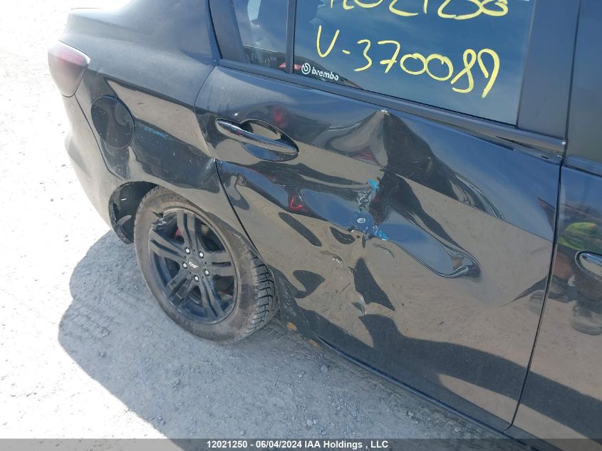 2011 Mazda Mazda3 VIN: JM1BL1UF2B1370089 Lot: 12021250