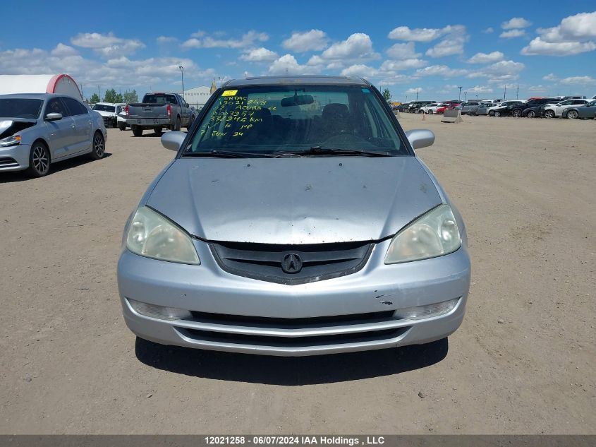 2002 Acura El VIN: 2HHES35812H003257 Lot: 12021258