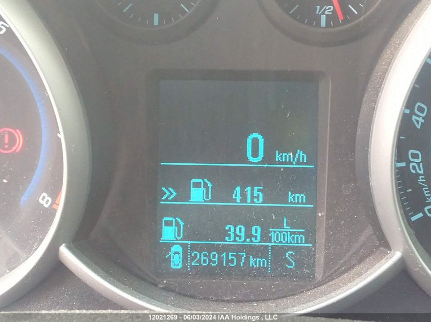 2012 Chevrolet Cruze VIN: 1G1PB5SH9C7261673 Lot: 12021269