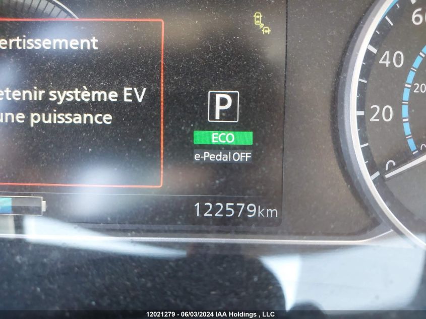 2019 Nissan Leaf S/Sl/Sv VIN: 1N4AZ1CP6KC300951 Lot: 12021279