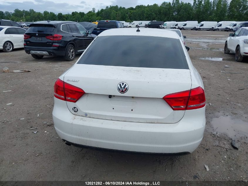 2012 Volkswagen Passat VIN: 1VWAH7A30CC011689 Lot: 12021282