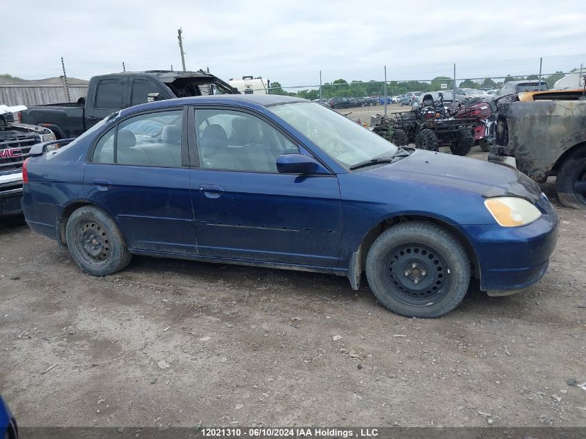 2003 Honda Civic Sdn VIN: 2HGES16693H936296 Lot: 12021310