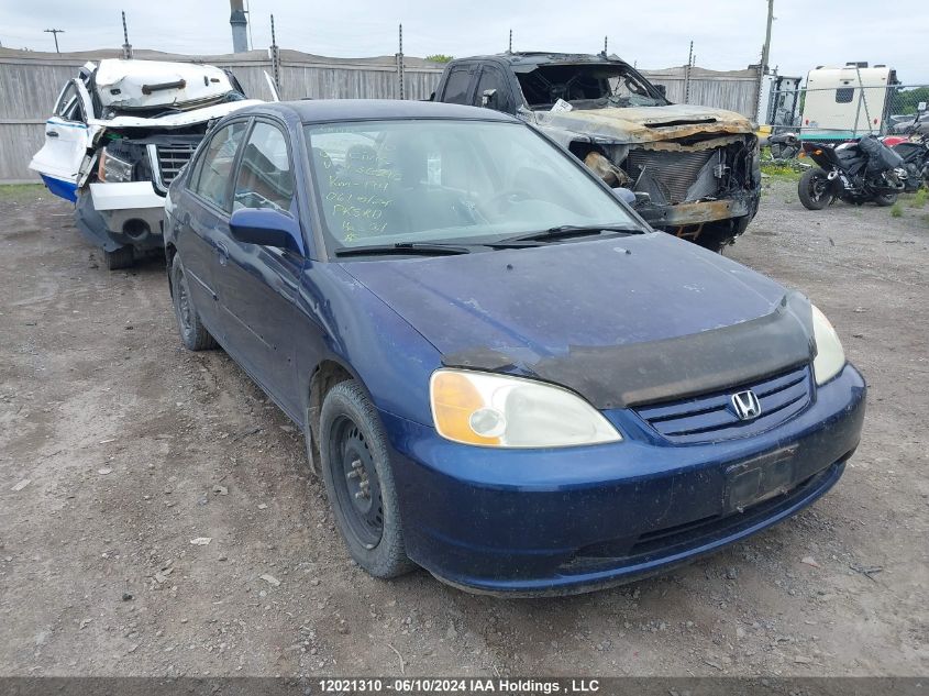 2003 Honda Civic Sdn VIN: 2HGES16693H936296 Lot: 12021310