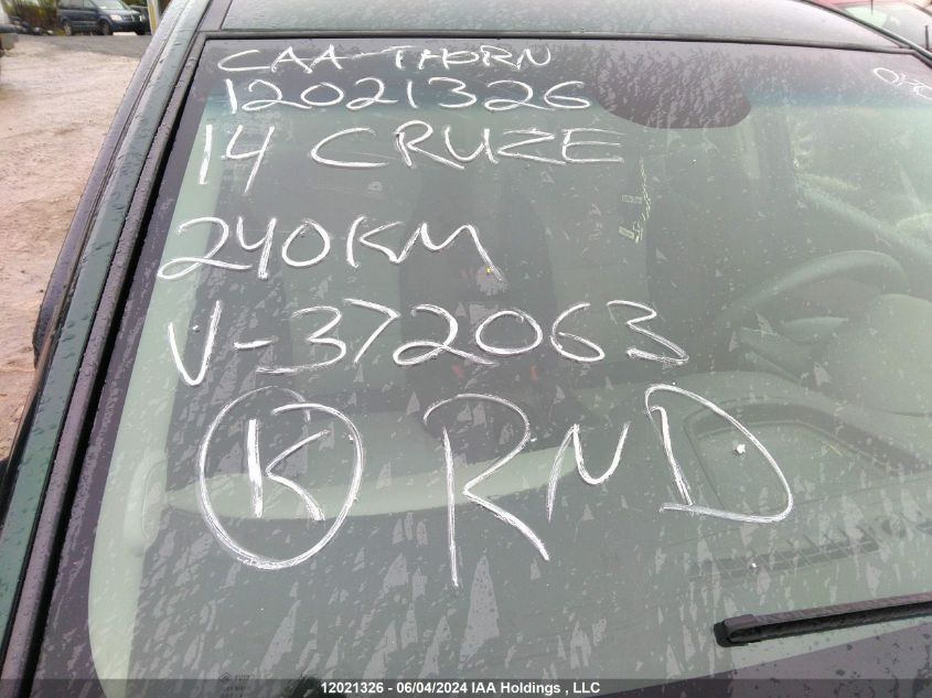 2014 Chevrolet Cruze VIN: 1G1PL5SH0E7372063 Lot: 12021326