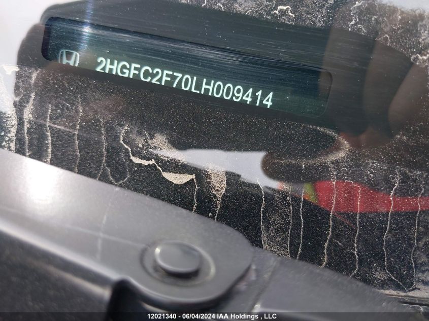 2020 Honda Civic Sedan VIN: 2HGFC2F70LH009414 Lot: 12021340