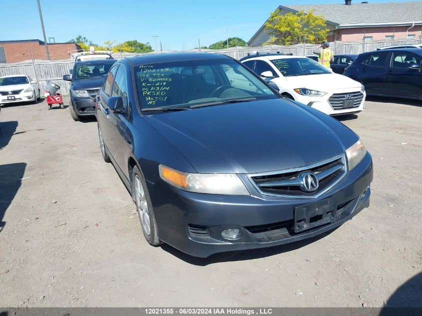 2006 Acura Tsx VIN: JH4CL968X6C802003 Lot: 12021355