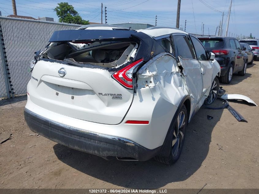 2018 Nissan Murano S/Sl/Sv/Platinum VIN: 5N1AZ2MH4JN115173 Lot: 12021372