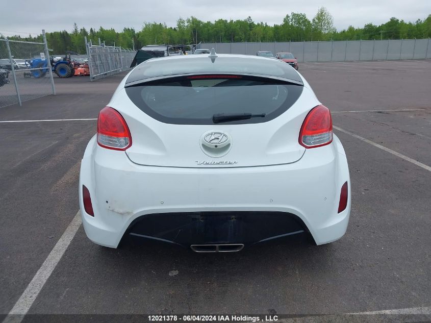 2013 Hyundai Veloster VIN: KMHTC6AD6DU166073 Lot: 12021378