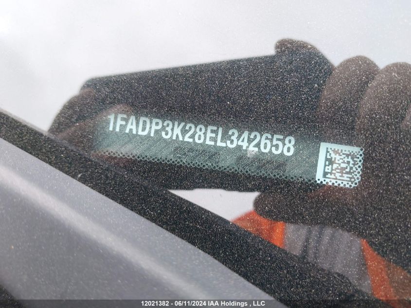 2014 Ford Focus Se VIN: 1FADP3K28EL342658 Lot: 12021382