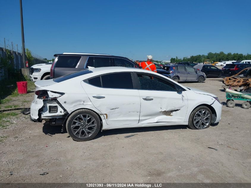 2019 Hyundai Elantra Luxury VIN: KMHD84LF5KU804836 Lot: 12021393