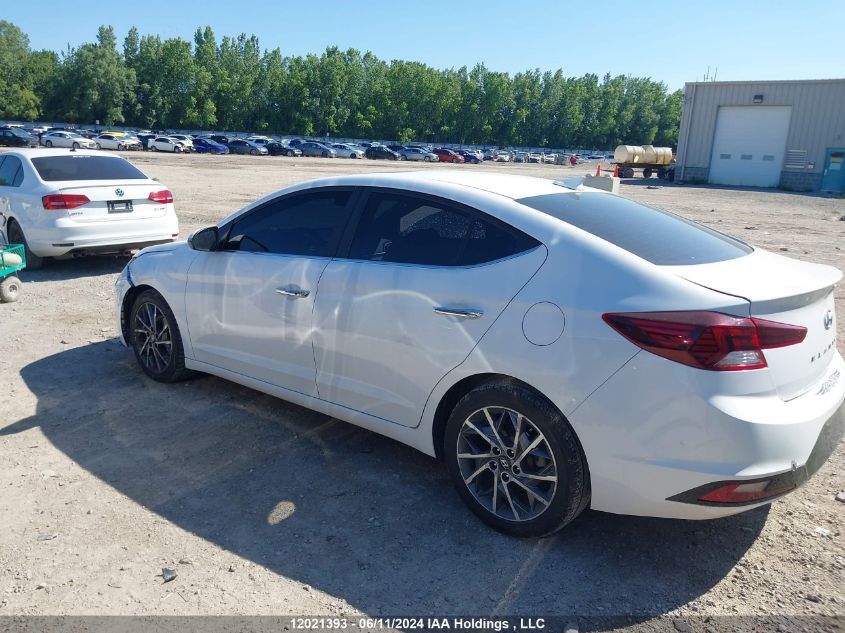 2019 Hyundai Elantra Luxury VIN: KMHD84LF5KU804836 Lot: 12021393