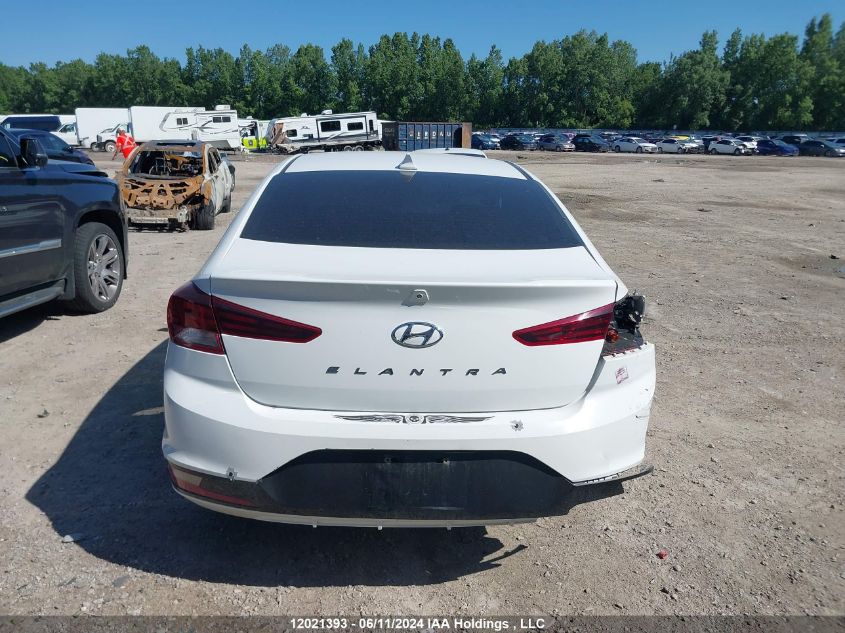 2019 Hyundai Elantra Luxury VIN: KMHD84LF5KU804836 Lot: 12021393