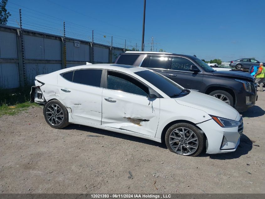 2019 Hyundai Elantra Luxury VIN: KMHD84LF5KU804836 Lot: 12021393