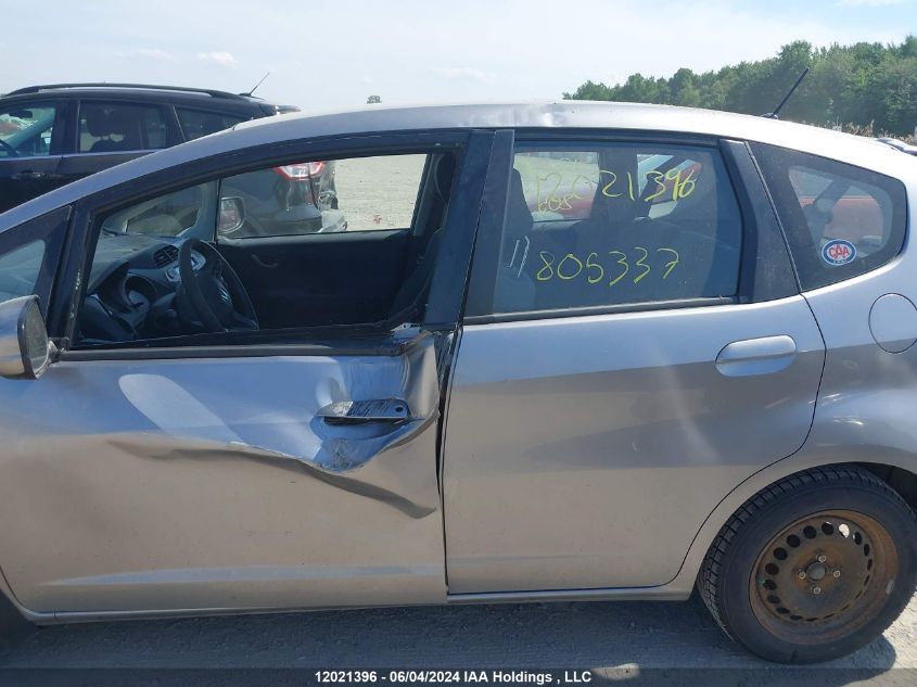 2009 Honda Fit Lx VIN: JHMGE88569S805337 Lot: 12021396