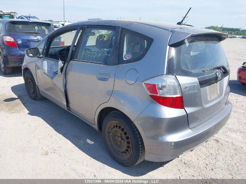 2009 Honda Fit Lx VIN: JHMGE88569S805337 Lot: 12021396