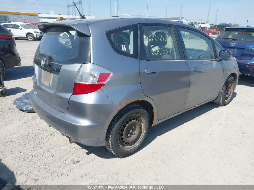 2009 Honda Fit Lx VIN: JHMGE88569S805337 Lot: 12021396