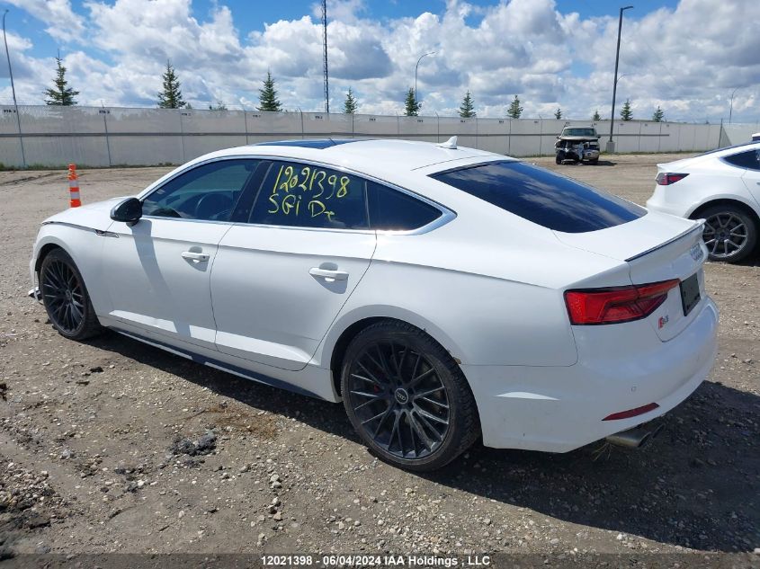 2018 Audi S5 Sportback VIN: WAUB4CF52JA006313 Lot: 12021398