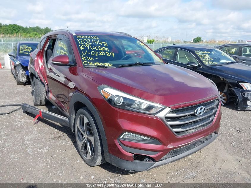 2016 Hyundai Tucson Premium 1.6 VIN: KM8J3CA29GU022039 Lot: 12021443