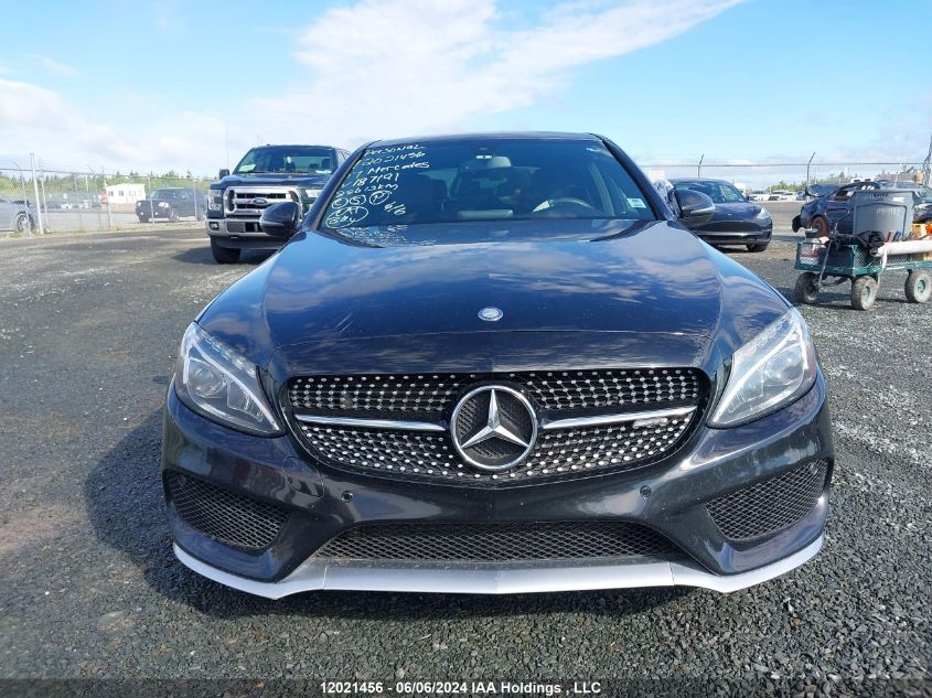 2017 Mercedes-Benz C-Class VIN: 55SWF6EB9HU187191 Lot: 12021456