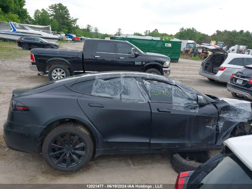 2022 Tesla Model S VIN: 5YJSA1E5XNF485787 Lot: 12021477