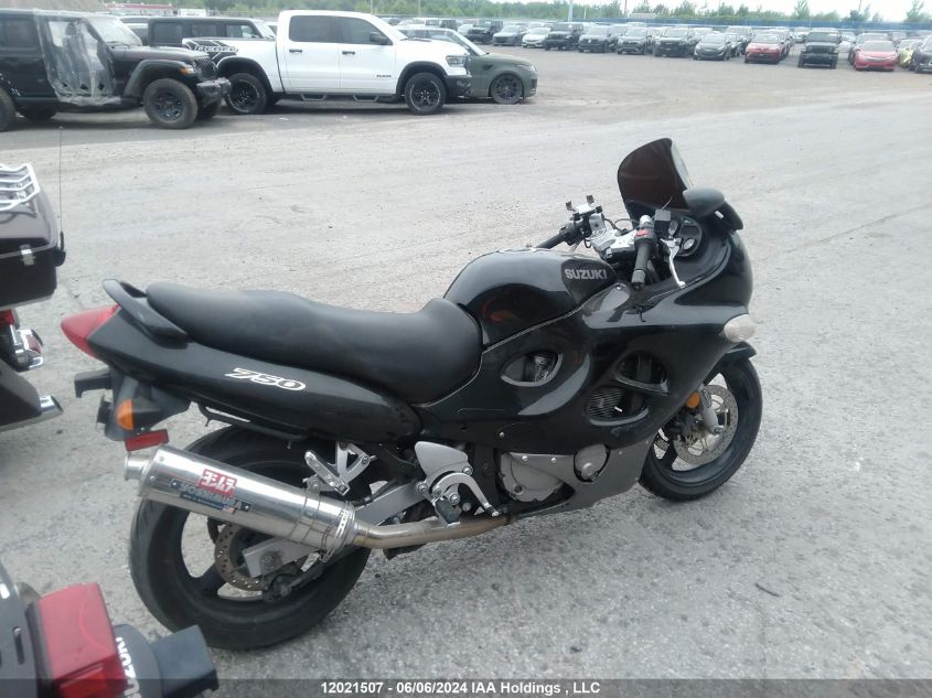 2002 Suzuki Gsx750 F VIN: JS1GR7GA422100230 Lot: 12021507