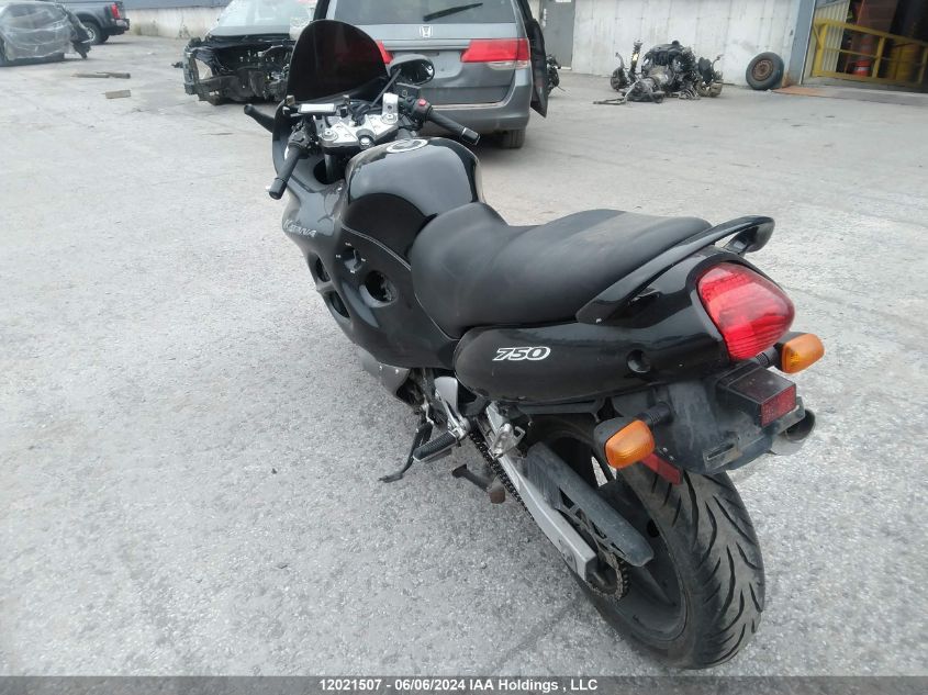 2002 Suzuki Gsx750 F VIN: JS1GR7GA422100230 Lot: 12021507