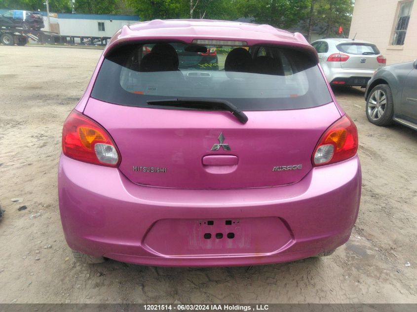 2014 Mitsubishi Mirage VIN: ML32A4HJ2EH014259 Lot: 12021514