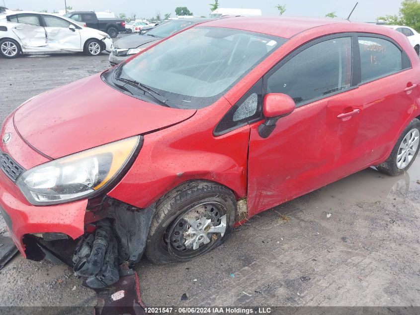 2015 Kia Rio VIN: KNADM5A35F6976077 Lot: 12021547