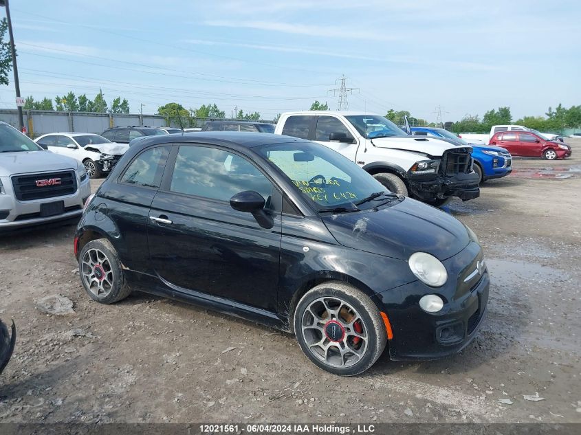 2012 Fiat 500 Sport VIN: 3C3CFFBR1CT107208 Lot: 12021561