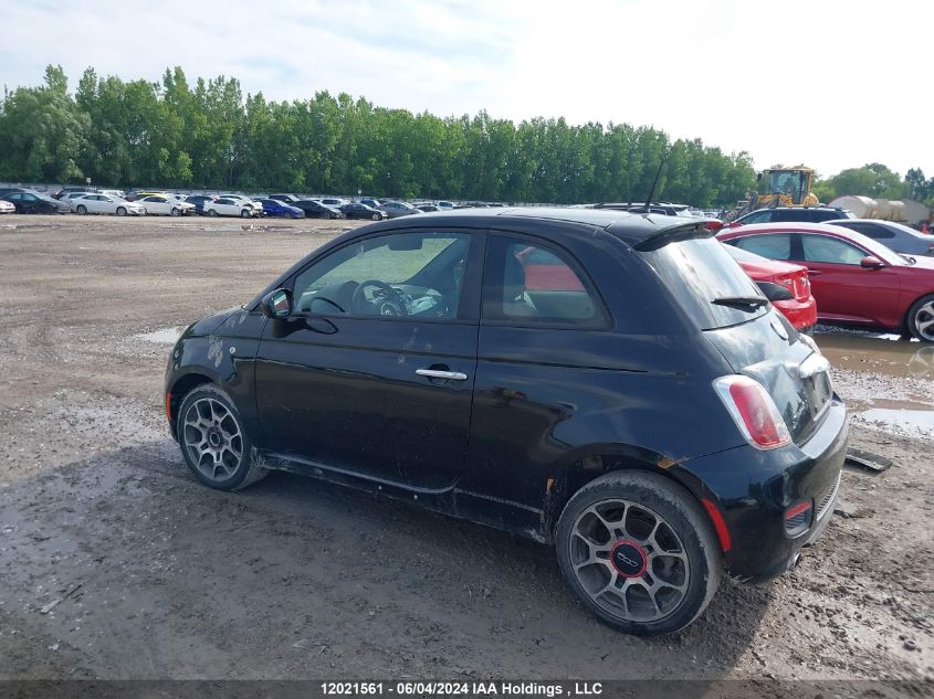 2012 Fiat 500 Sport VIN: 3C3CFFBR1CT107208 Lot: 12021561
