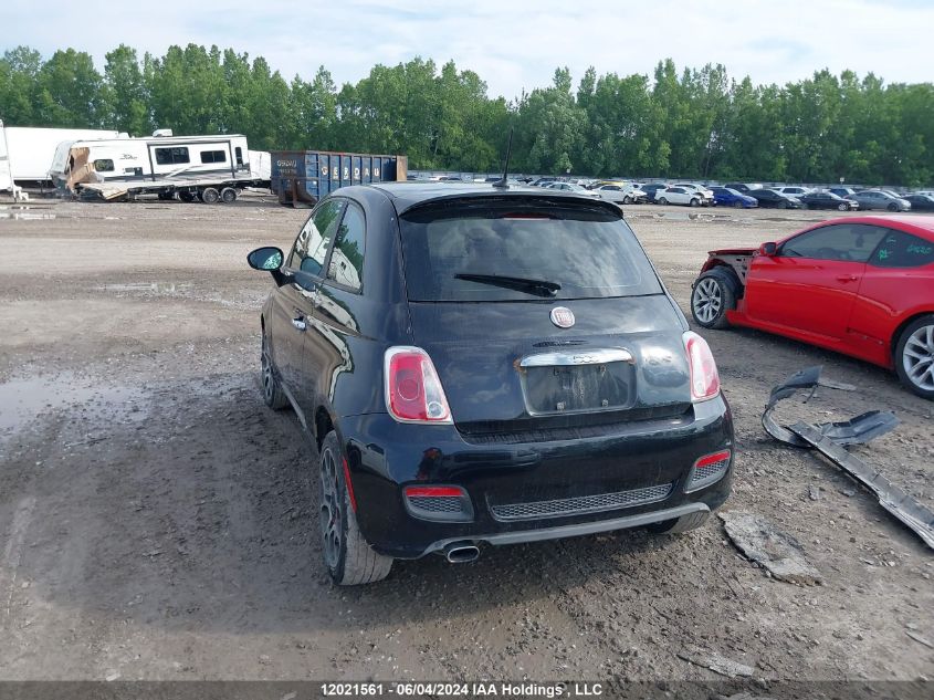 2012 Fiat 500 Sport VIN: 3C3CFFBR1CT107208 Lot: 12021561