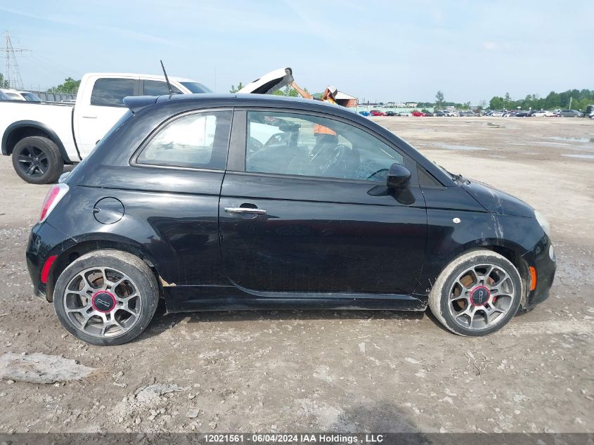 2012 Fiat 500 Sport VIN: 3C3CFFBR1CT107208 Lot: 12021561