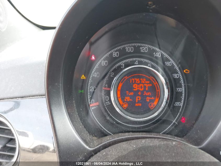 2012 Fiat 500 Sport VIN: 3C3CFFBR1CT107208 Lot: 12021561