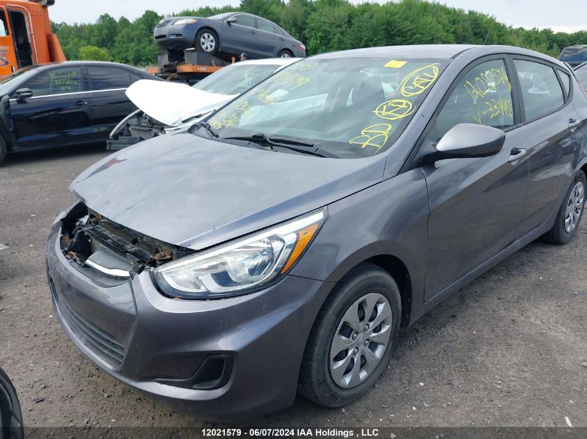 2017 Hyundai Accent Gl VIN: KMHCT5AE5HU334455 Lot: 12021579