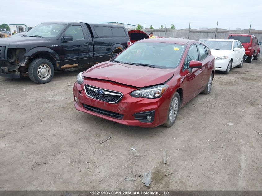 2017 Subaru Impreza Premium Plus VIN: 4S3GTAE66H3706327 Lot: 12021590